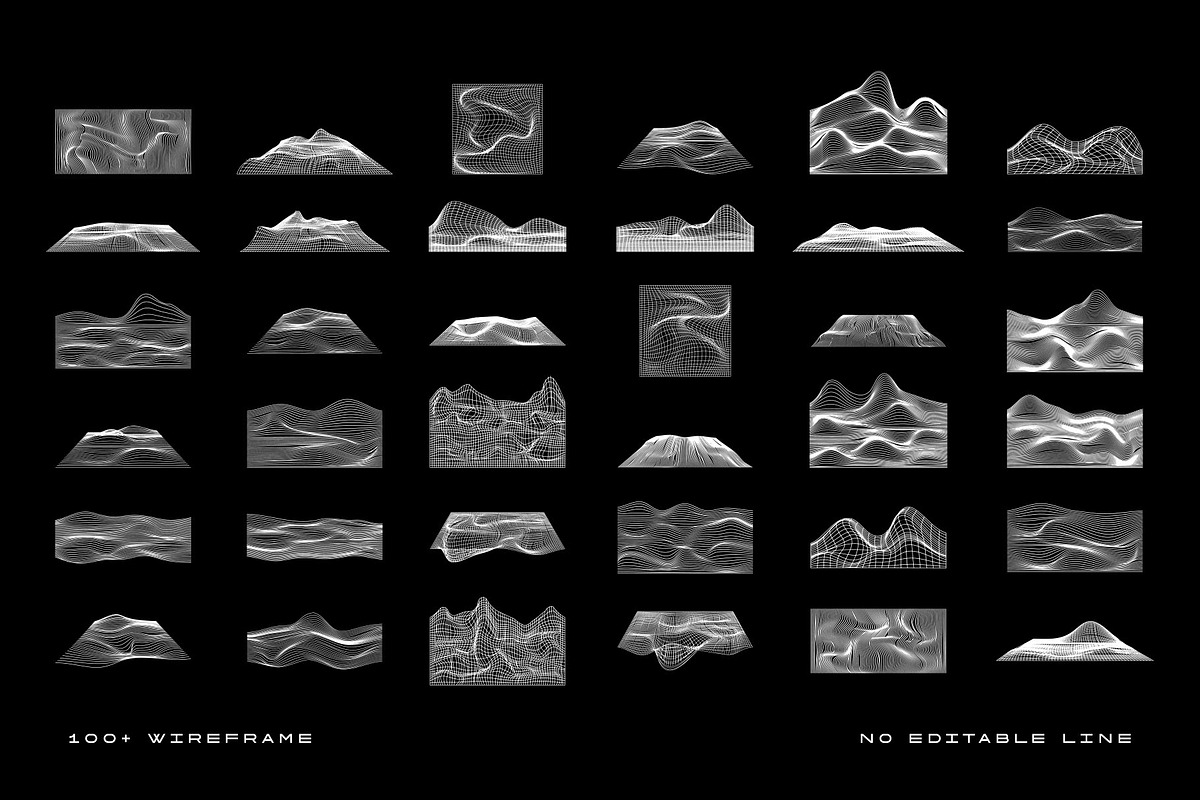 Wireframe Design Element, a Technology Illustration by freeject.net (Photo 5 of 5)