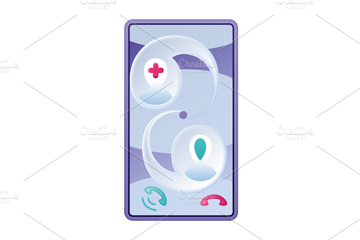 Online medical services mobile, a Healthcare Illustration by Things for designers