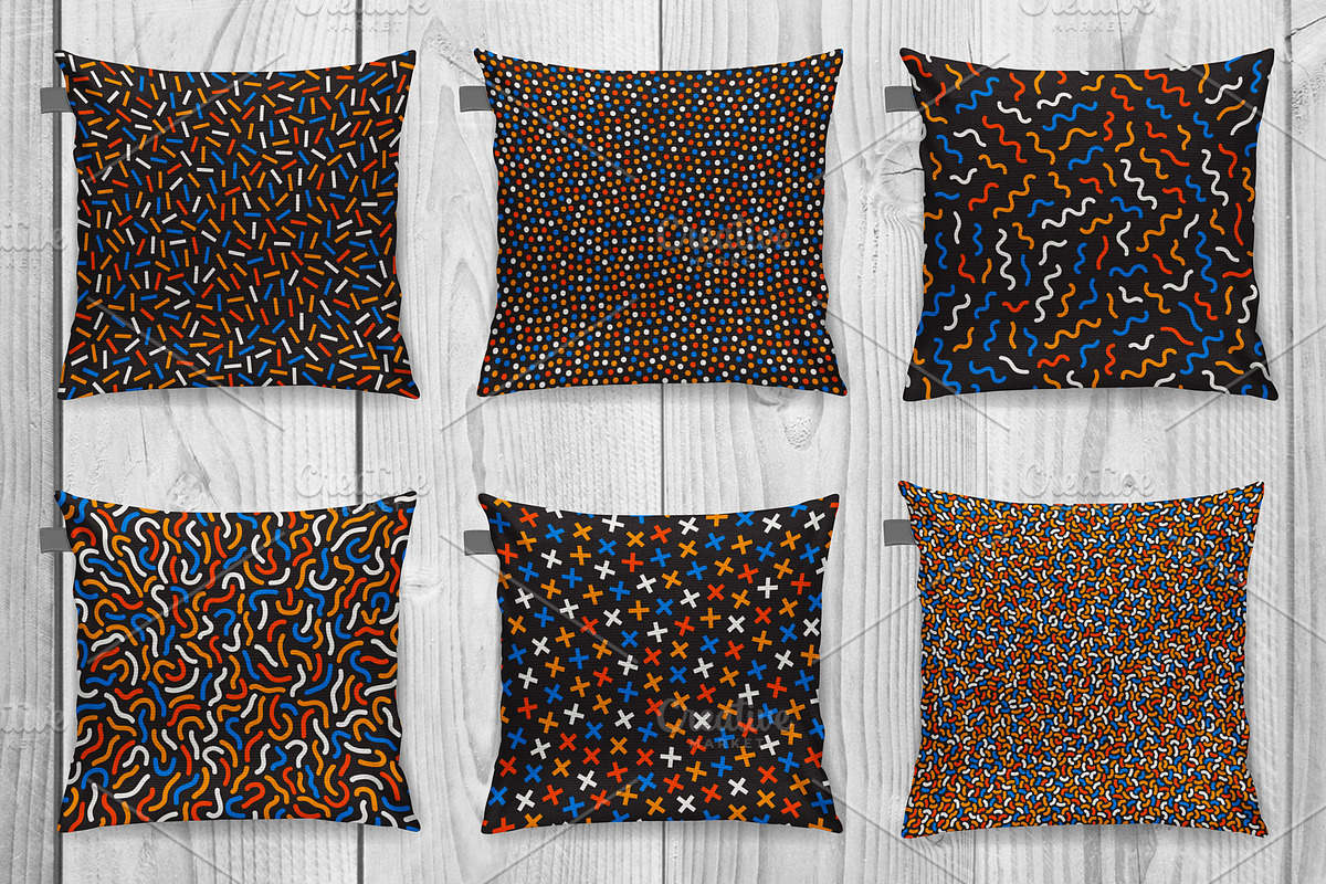 Vintage colorful seamless patterns, a Pattern Graphic by ExpressShop (Photo 2 of 5)