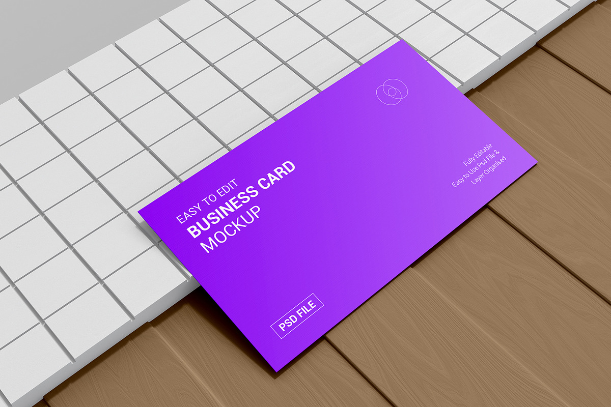 Premium Business Card Mockup, a Product Mockup by graphypix (Photo 1 of 4)