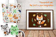 Woodland Decoration Animal Clipart, an Animal Illustration by Manudesign (Thumbnail 3 of 3)