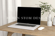 Macbook Mockup Scene, a Mac Mockup by Ruben Stom (Thumbnail 1 of 5)