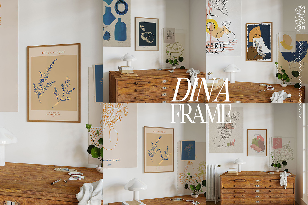 WOODEN | art & frame mockup, a Household Mockup by Stykke Studio (Photo 3 of 8)