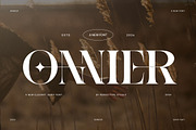 Onnier Elegant Ligature Serif Font T, a Serif Font by Perfectype (Thumbnail 1 of 6)