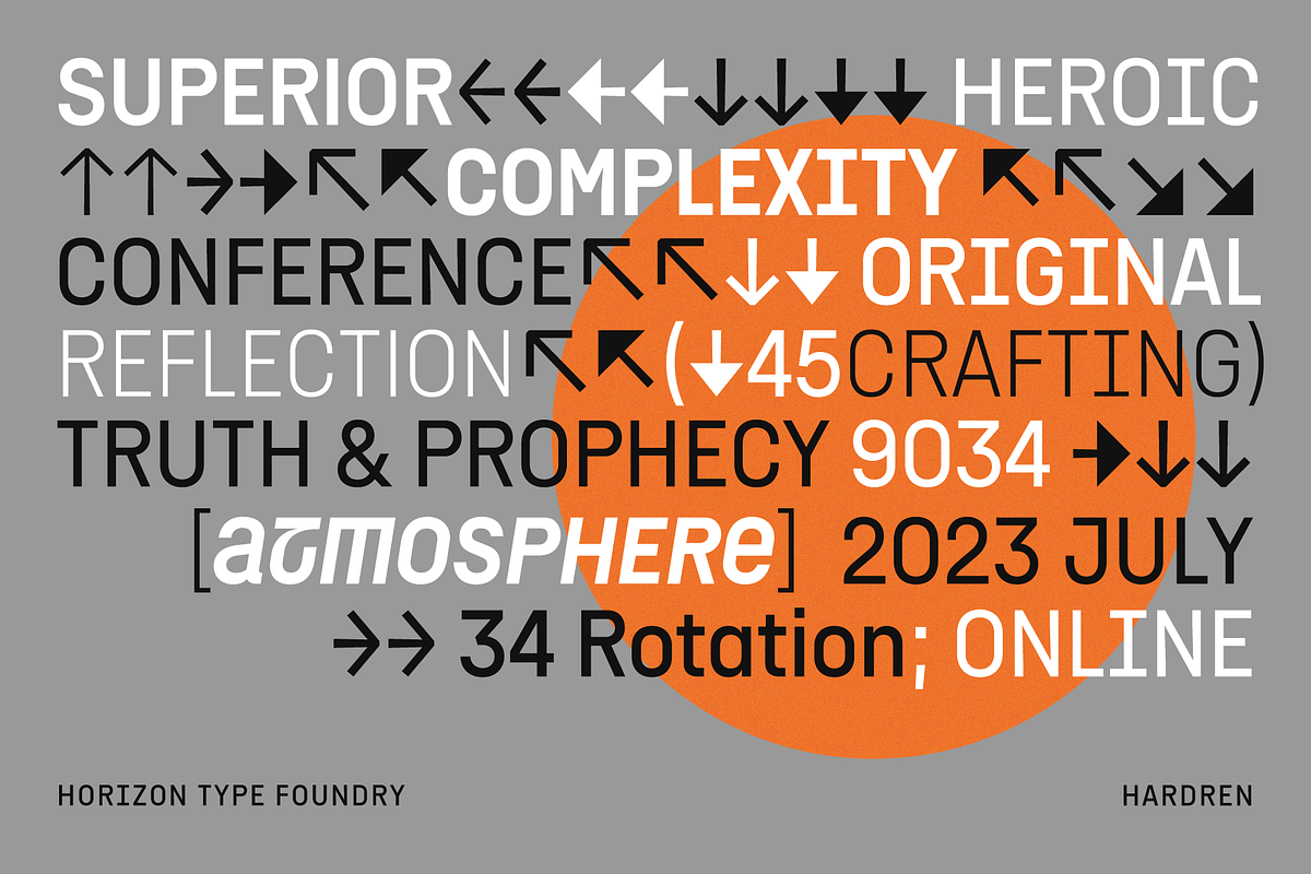 Hardren Grotesk 30% Off, a Sans Serif Font by Horizon Type Foundry (Photo 4 of 15)