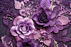 Purple Lace Paper