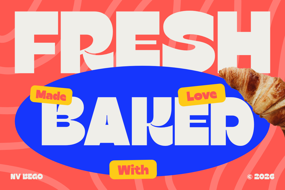 NV BEGO – Chunky Display Font, a Sans Serif Font by Novaratype (Photo 9 of 10)