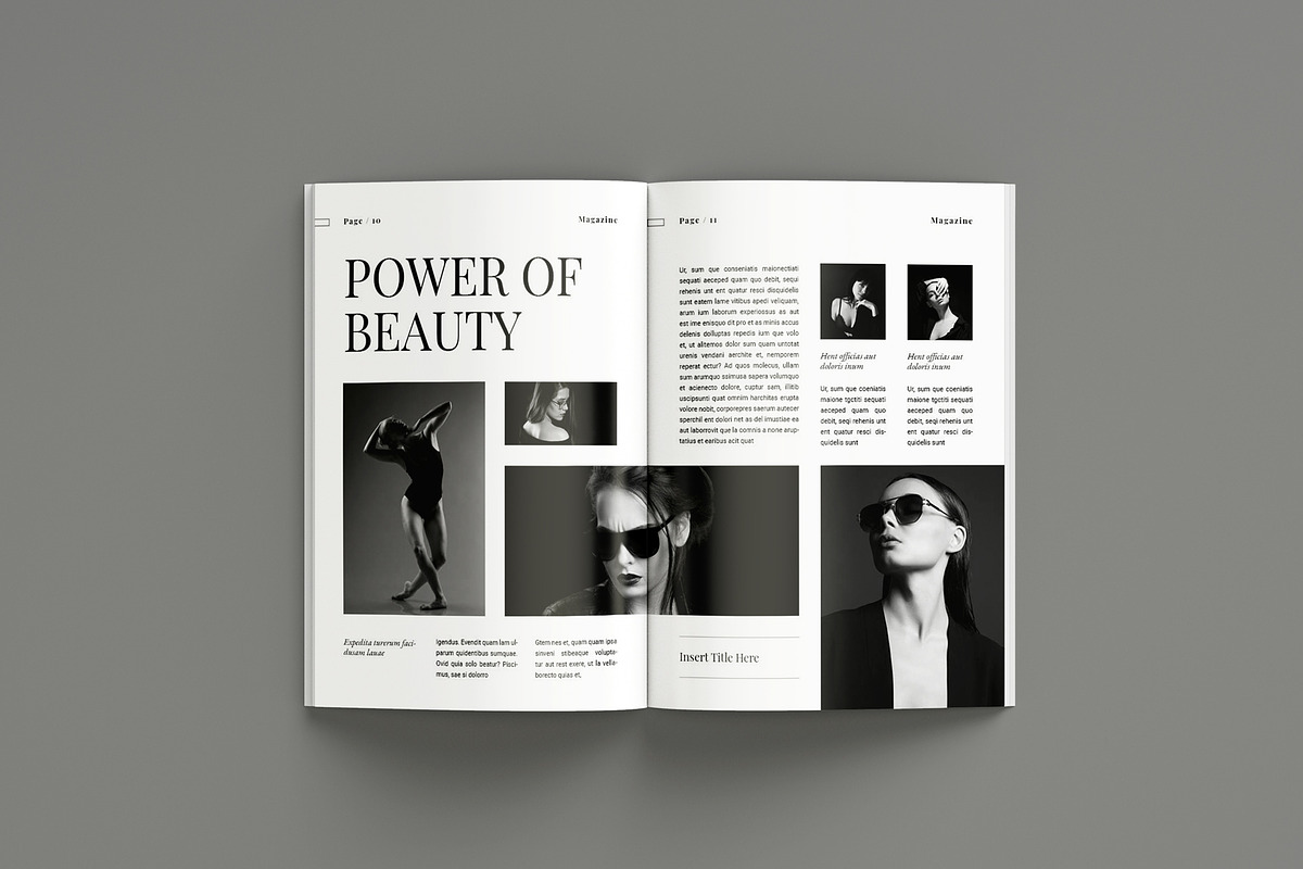Fashion Magazine Layout, a Magazine Template by Seeing-art (Photo 6 of 11)