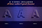 Embossed Lines 3D Lerttering, a Graphic by TVartworks (Thumbnail 2 of 14)