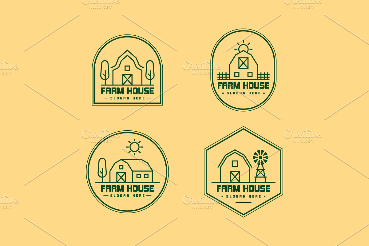 Farm House Logo, a Branding & Logo Template by Pixes
