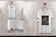 Loose Shirt On 5 Stages Mock-up, a Hoody Mockup by Mocca Mockups Store (Thumbnail 32 of 69)