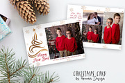 Christmas Card Template, a Card Template by Rovena Design (Thumbnail 1 of 2)