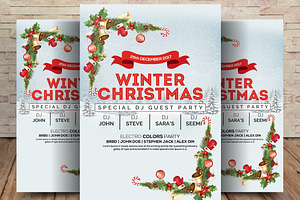Minimal Christmas Winter Flyer, a Flyer Template by graphicforest