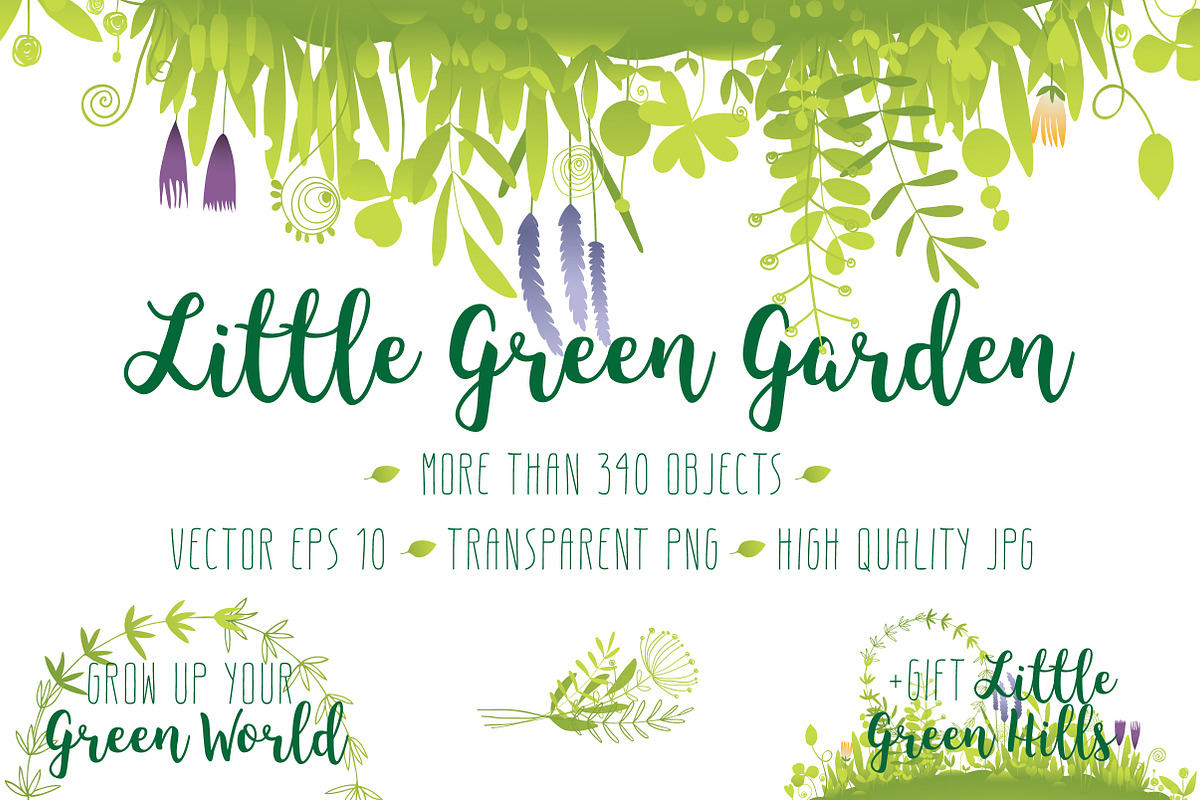 Little Green Garden, an Object Graphic by Nadia Emelianova (Photo 1 of 7)