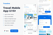 Traveline Travel and Lifestyle AppUI, an UI Kit Template by Creative Perspective (Thumbnail 1 of 6)