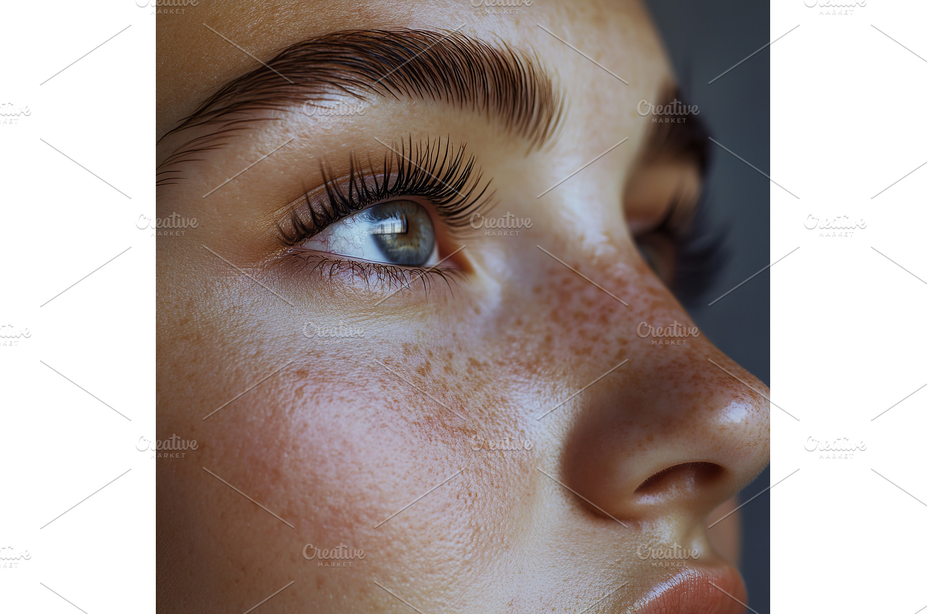 female face showcasing her long, a Beauty & Fashion Photo by Lermont51