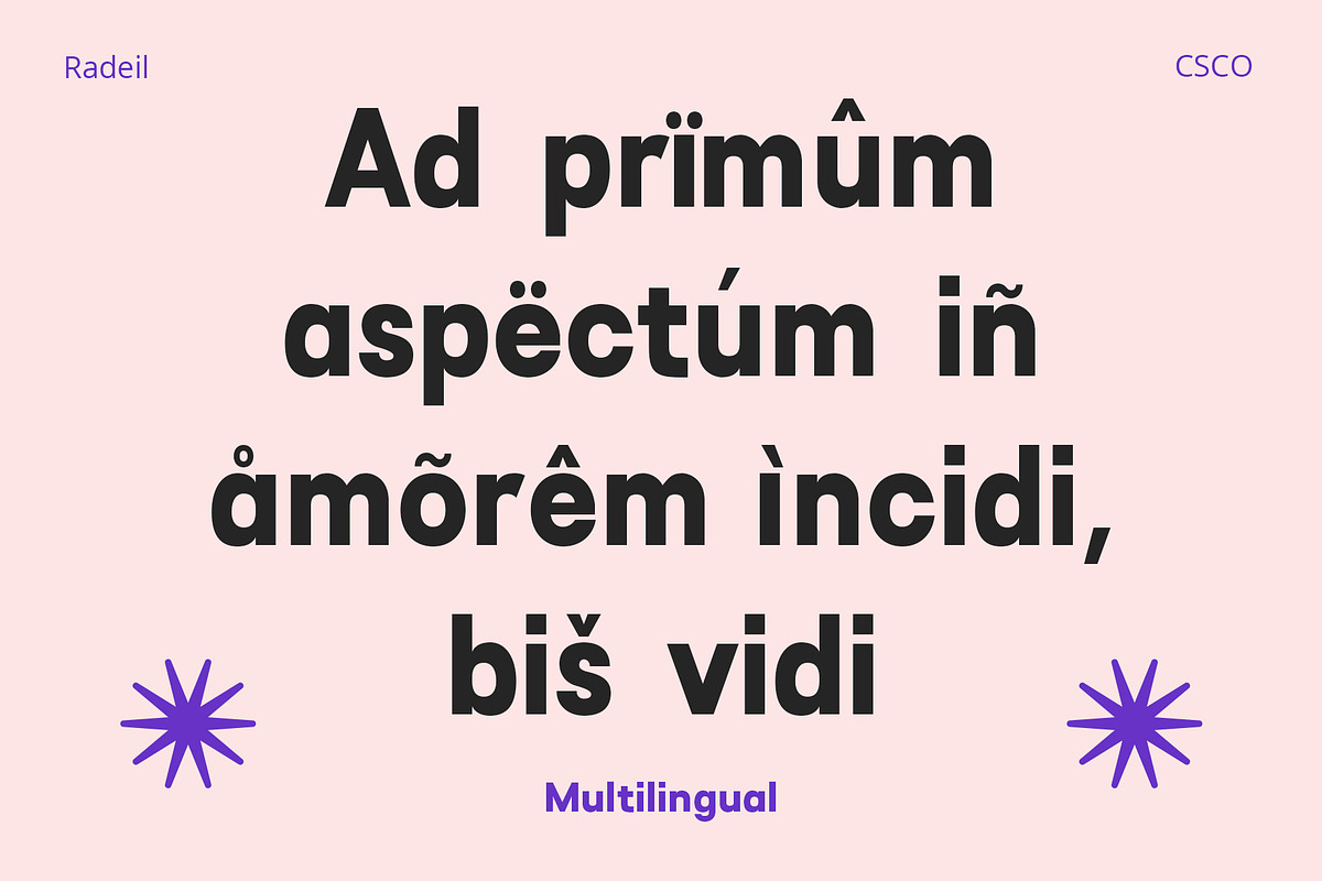 Radeil – Geometric Sans Serif, a Sans Serif Font by Craft Supply Co. (Photo 7 of 8)