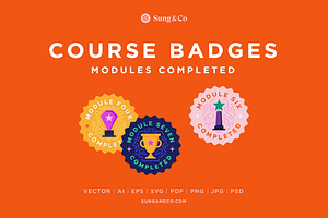 Course Badges Modules Completed