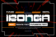 Ironga - Futuristic Font