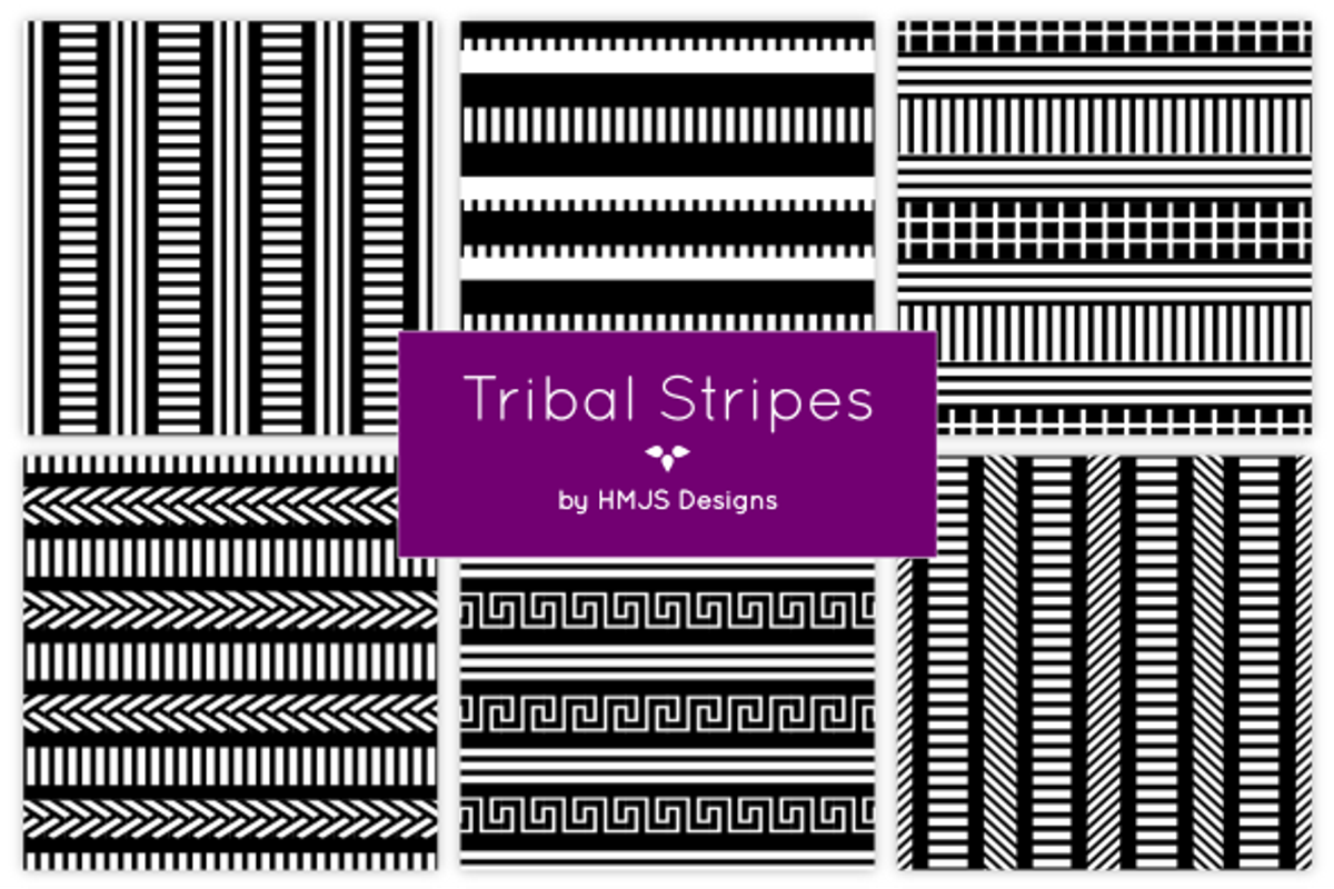 Tribal Patterns, a Pattern Graphic by HMJS Designs (Photo 6 of 6)