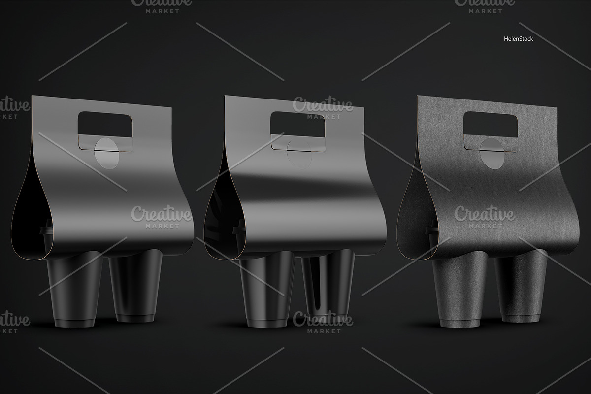 Coffee Cups and Holder Mockup, a Cups & Container Mockup by HelenStock (Photo 7 of 9)