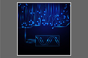 -50% Circuit boards backgrounds set, a Background Graphic by frost_newt (Thumbnail 8 of 11)