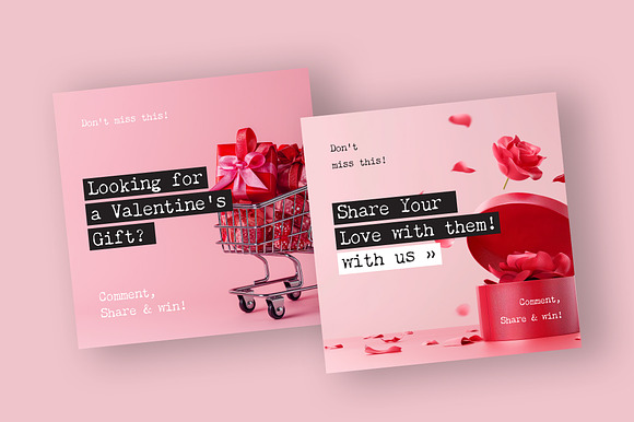 Valentine Giveaway Social Media Post preview 3