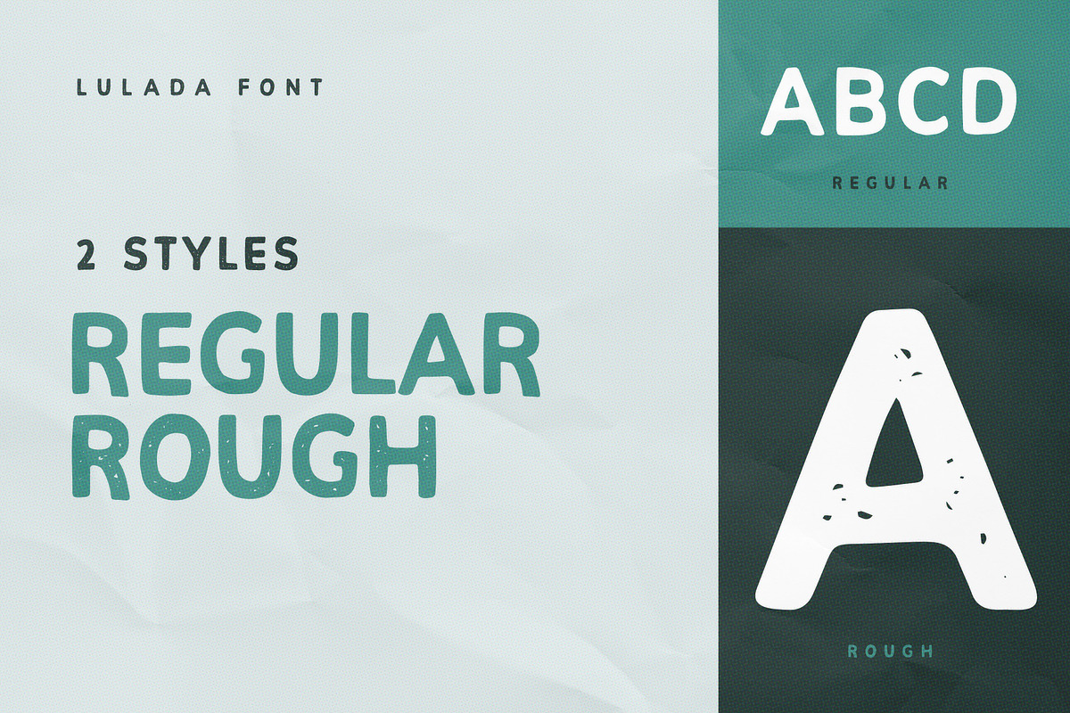 Lulada - Display Font, a Sans Serif Font by Visual Blends (Photo 2 of 9)