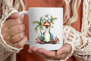 Whimsical Summer Goose Clipart, a Seasonal Illustration by designcity5 (Thumbnail 5 of 5)
