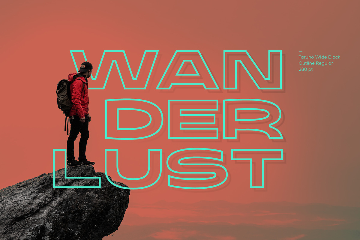 Taruno Wide Black, a Sans Serif Font by Locomotype (Photo 7 of 12)