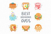 Breakfast characters, a Food Illustration by Stolenpencil (Thumbnail 1 of 3)