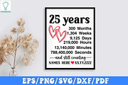 Wedding Anniversary SVG Bundle, a Graphic by Designer302 (Thumbnail 7 of 12)