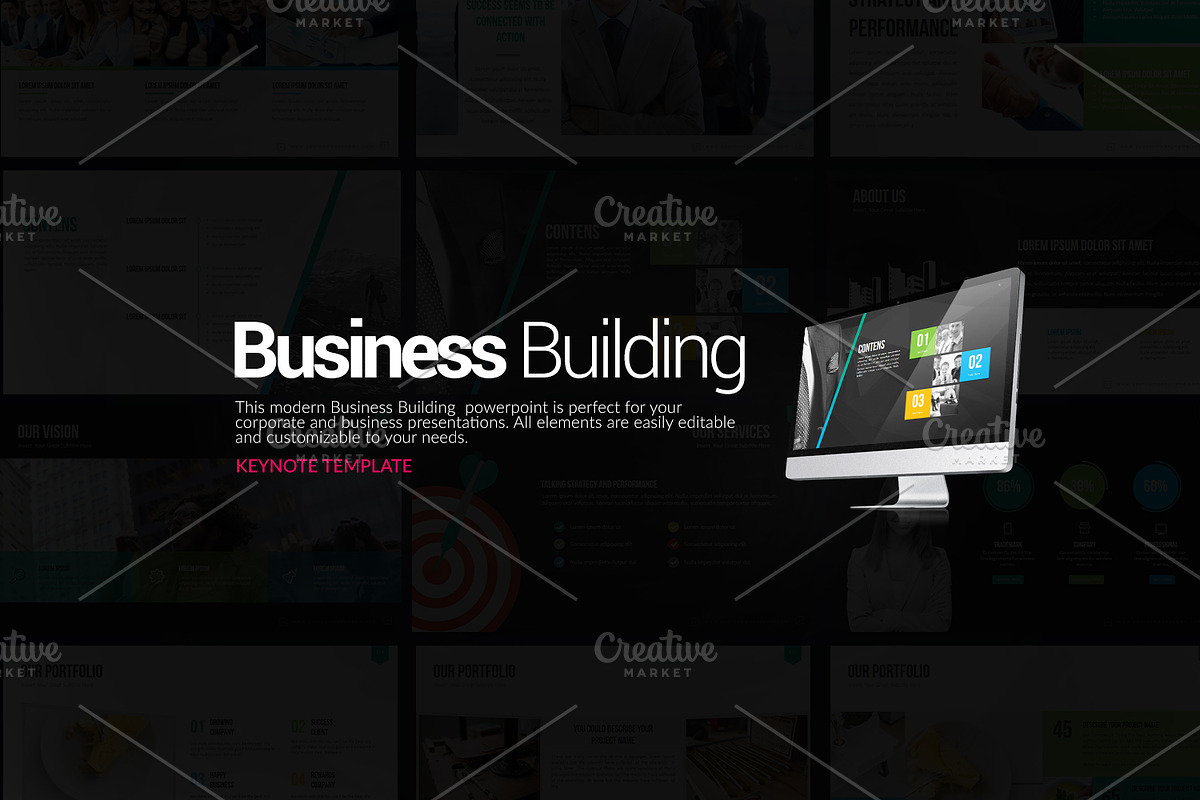 Business Building Keynote, a Presentation Template by Stock Shape (Photo 1 of 10)