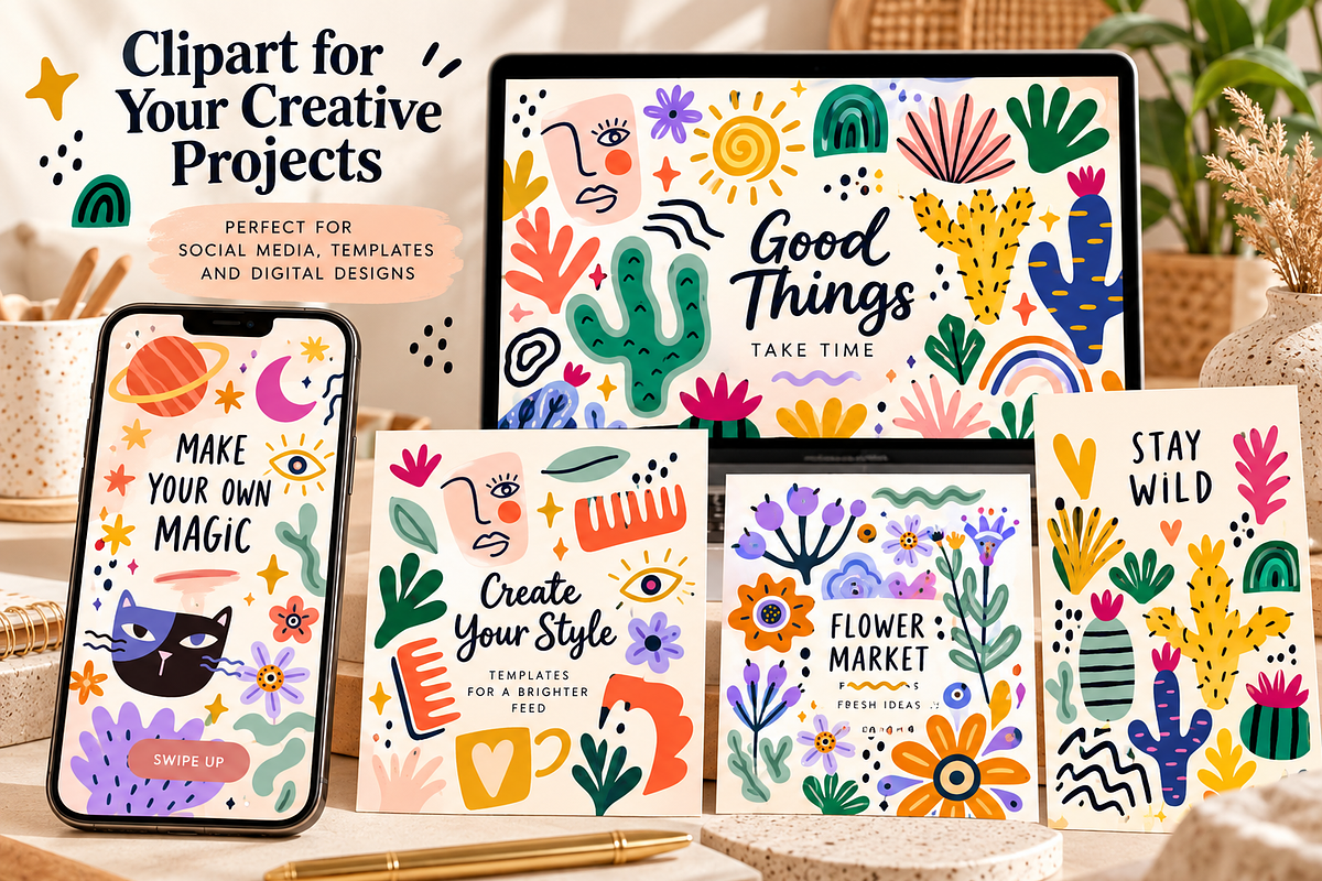 Boho Hand Drawn Clipart Bundle, a Decorative Illustration by Anna Studio (Photo 12 of 12)