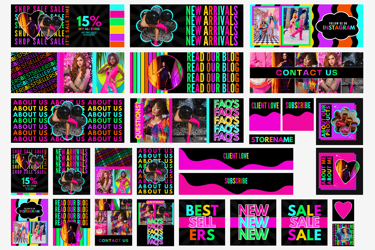 Neon Shopify Theme, a Shopify Template by SunshineStudioBoutique (Photo 6 of 10)