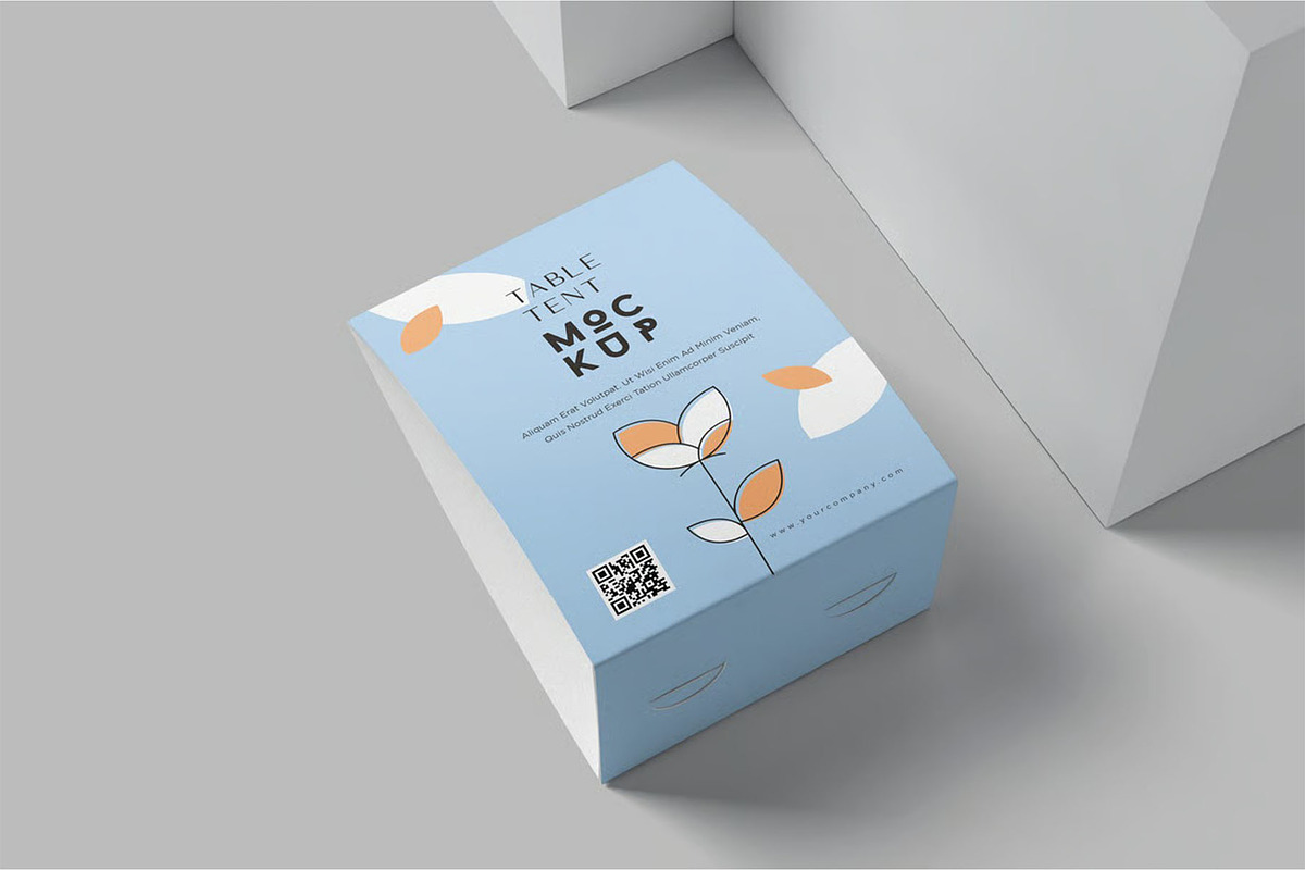 Realistic Luxury Table Tent Mockup, an Advertising Mockup by megostudi0 (Photo 6 of 6)