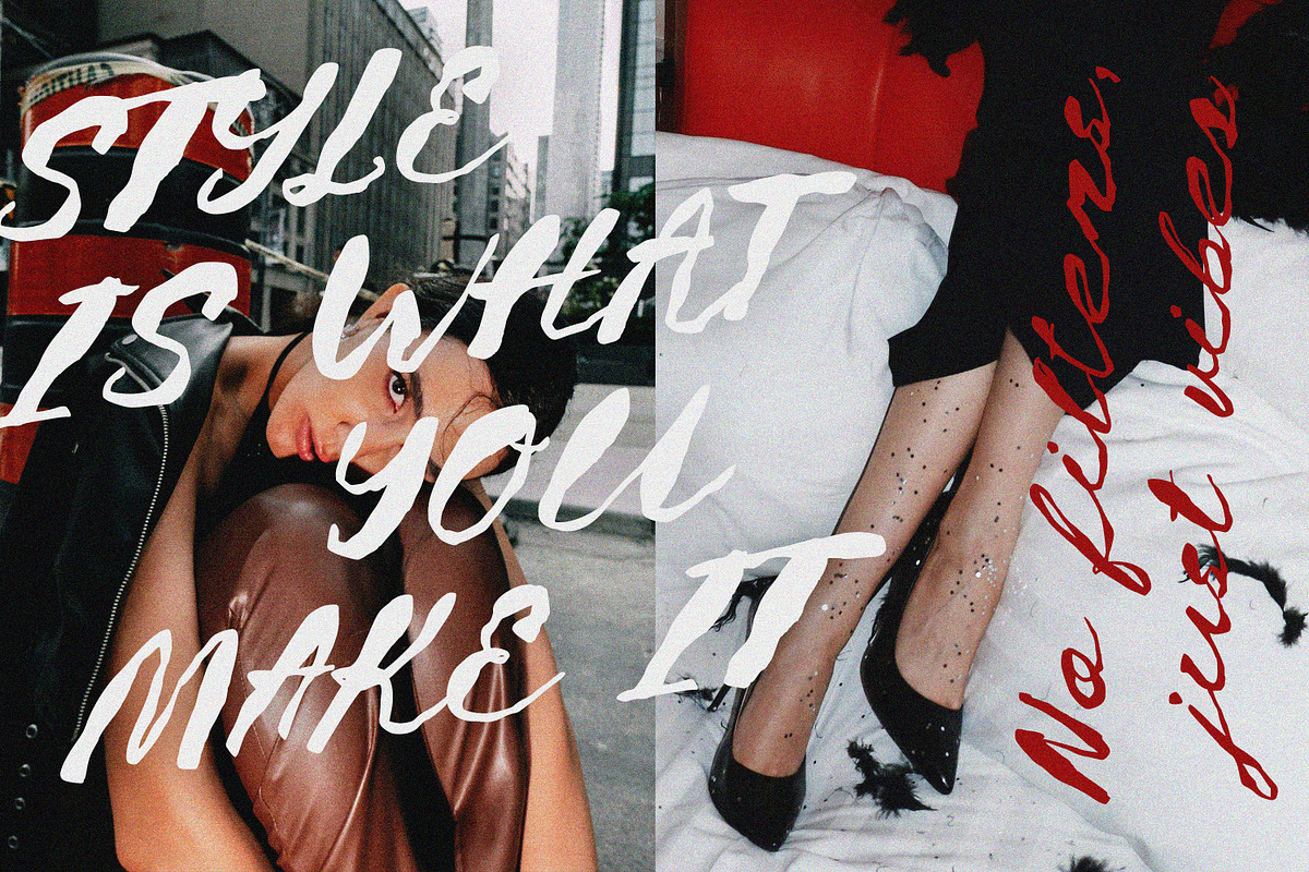 Dirty Luxe: Inky Messy Script Font, a Script Font by AnMark (Photo 3 of 12)