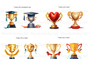 Trophy Illustrations Clipart, Trophy, a Decorative Illustration by BrushstrokeArtGB (Thumbnail 6 of 9)