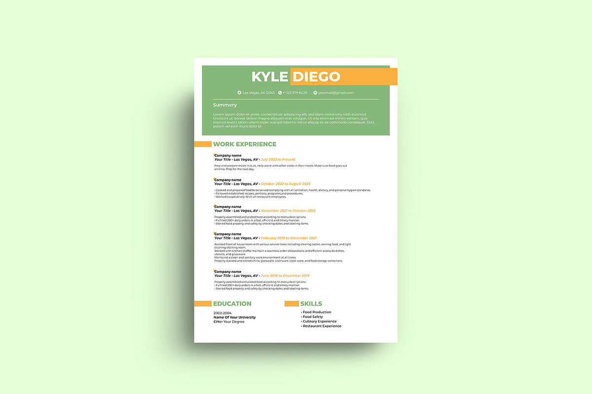 Job Winning Resume/CV Template, a Resume Template by Sharifull11 (Photo 2 of 3)