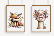 Whimsical Summer Animal Clipart, an Illustration by Libby Wishes (Thumbnail 3 of 6)