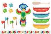 Bright Tribal Clipart & Vectors, an Illustration by Amanda Ilkov (Thumbnail 2 of 4)