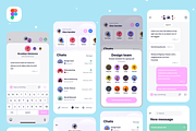 Clean Chat App UI, an App Template by ALEX BENDER UI STORE (Thumbnail 4 of 6)