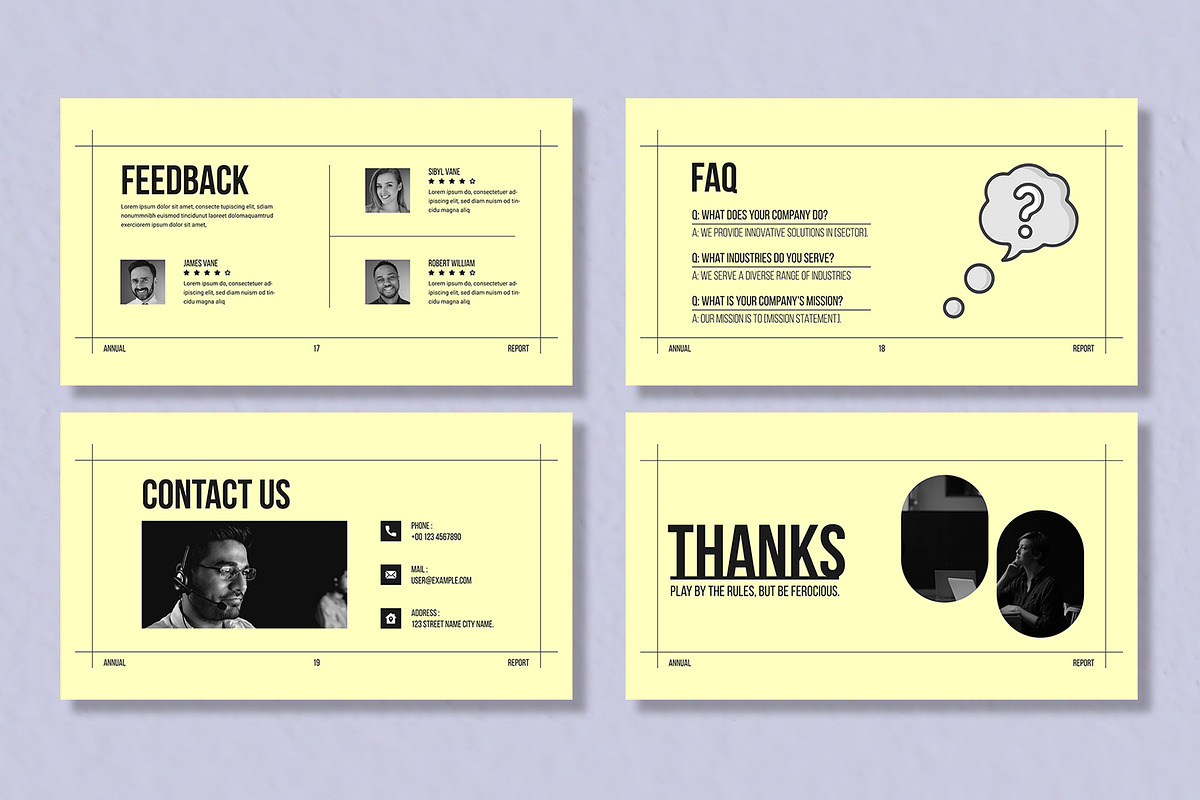 Annual Report Presentation, a Presentation Template by Mighty-Slide (Photo 6 of 6)