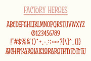 Factory Heroes - a Playful Font, a Slab Serif Font by Ali Hamidi (Thumbnail 7 of 9)