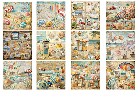 Vintage Summer Beach Junk Journal