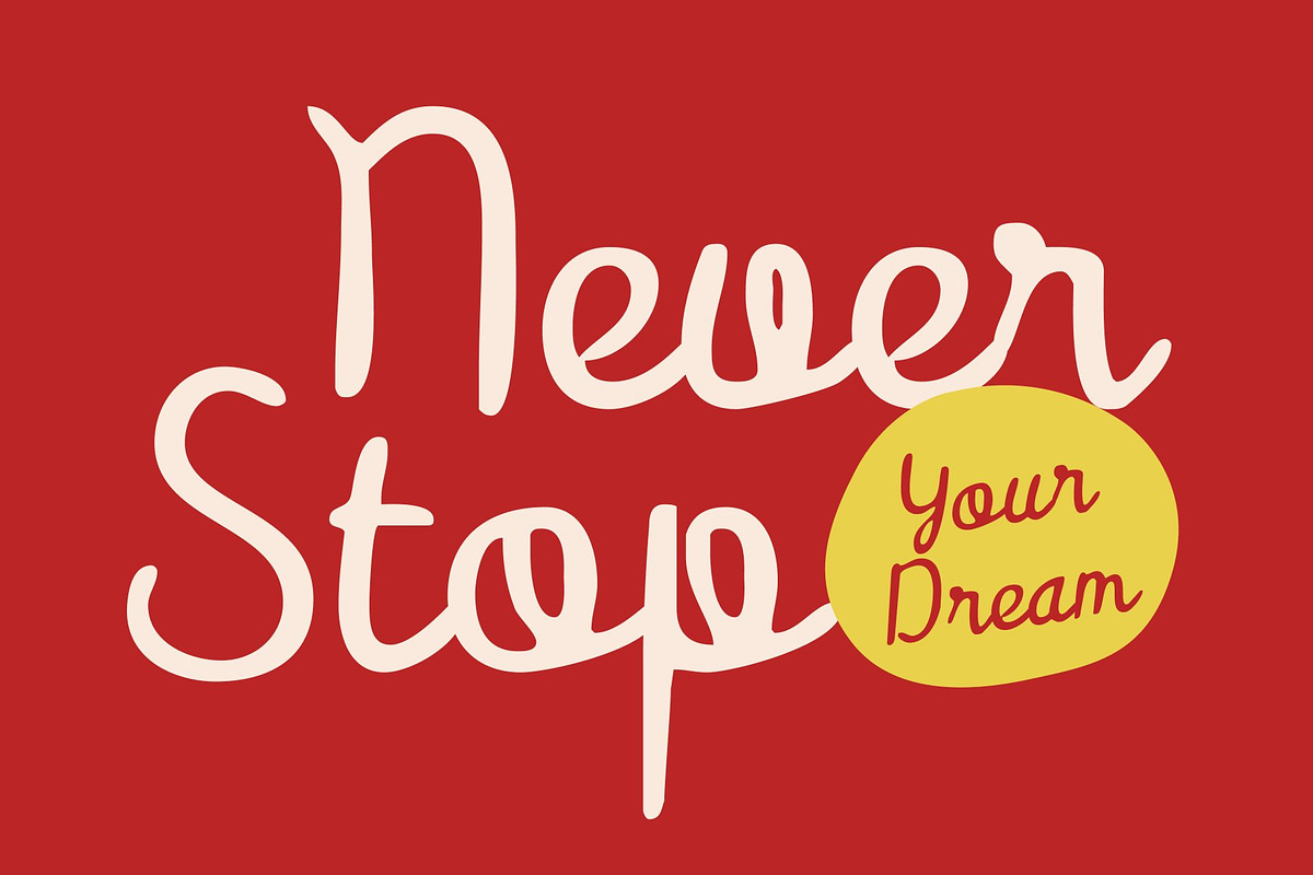 CS Hailey Drawn, a Script Font by Craft Supply Co. (Photo 2 of 8)