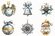 Cute Christmas Ornaments Clipart, an Illustration by OK Design (Thumbnail 4 of 5)