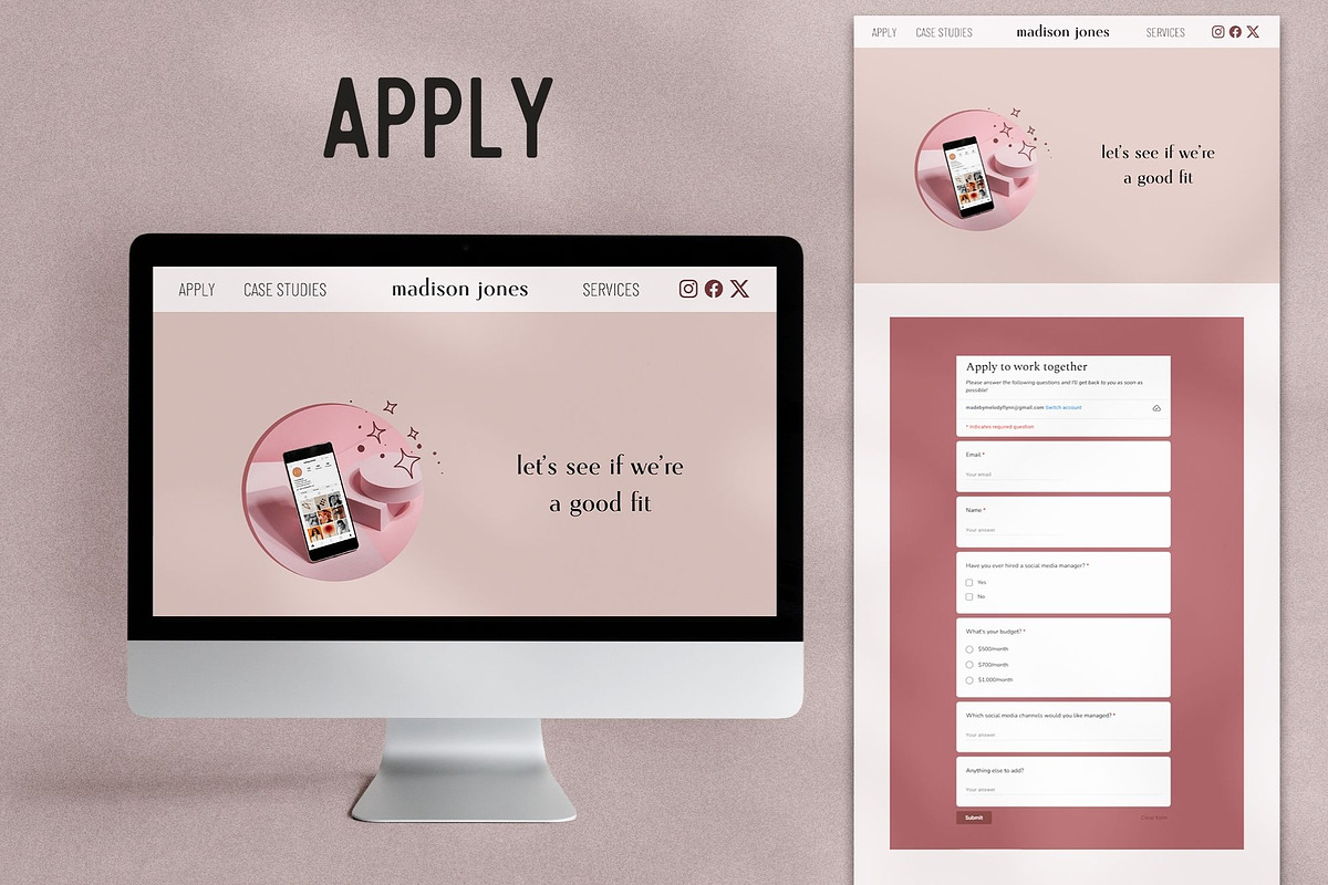 Social Media Manager Canva Website, a Websites & App Template by Made by Melody (Photo 5 of 12)