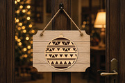 Geometric Christmas Ornament SVG, an Object Graphic by DreamPrint404 (Thumbnail 3 of 4)