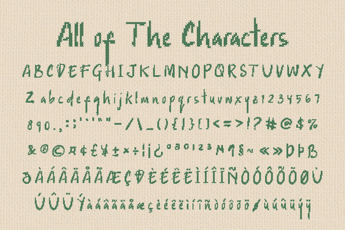 CS Damita Stitched, a Handwritten Font by Craft Supply Co. (Photo 8 of 8)